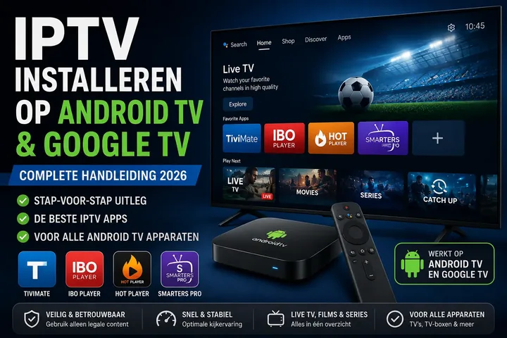 IPTV installeren op Android TV en Google TV: stappenplan