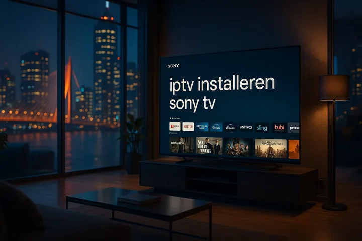 IPTV installeren op Sony TV: stappenplan