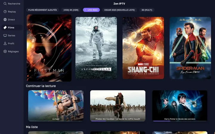 Zen IPTV: speler kiezen en gegevens instellen