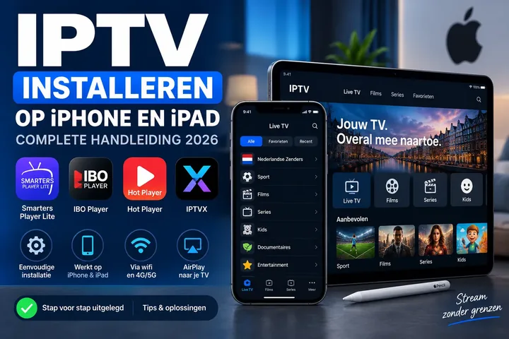 IPTV installeren op iPhone en iPad: stappenplan